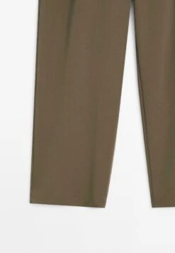 Massimo Dutti WIDE-LEG FLOWING WITH DARTS - Trousers - Mottled Brown -Massimo Dutti Shop ff4b81fb44cb4ea385a1648ff71ea7a1