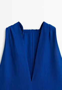 Massimo Dutti Midi With Criss-Cross Detail At The Back - Day Dress - Blue/Black Denim -Massimo Dutti Shop ff8bb554582146a18090e64ff0a819f3