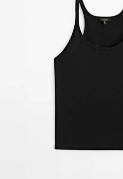 Massimo Dutti With Thin Straps- Top - Black -Massimo Dutti Shop ffa34737adf54eab95ecca81b0484fbb