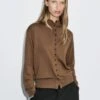Massimo Dutti BUTTONED WITH MOCK TURTLENECK - Cardigan - Brown 2 Massimo Dutti BUTTONED WITH MOCK TURTLENECK - Cardigan - Brown -Massimo Dutti Shop ffad9d144b63430584249e2fc7a0d579