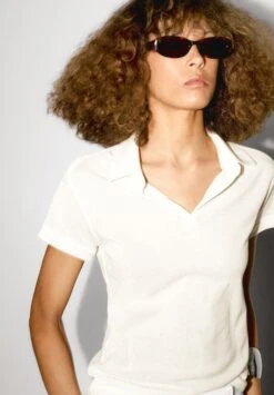 Massimo Dutti JOHNNY COLLAR WITH SHORT SLEEVE - Polo Shirt - WHITE -Massimo Dutti Shop ffc595ecff1c48f3af5a86c8cf3a4360