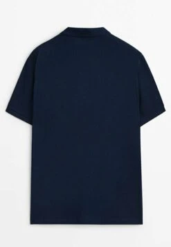 Massimo Dutti Polo Shirt - Blue -Massimo Dutti Shop ffc7cda329cd43baac669a6d06f239d1