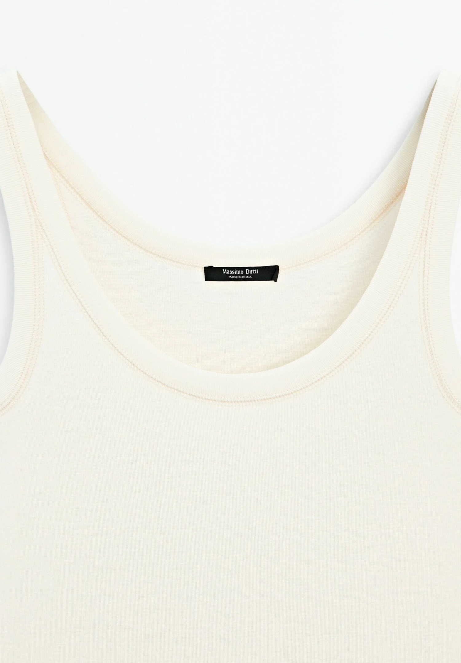 Massimo Dutti STRAPPY ROUND NECK - Top - Beige 9 Massimo Dutti STRAPPY ROUND NECK - Top - Beige - Image 7
