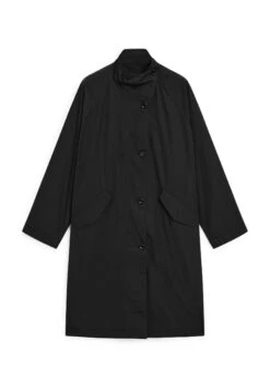 Massimo Dutti OVERSIZE FLOWING IN WATER-REPELLENT FABRIC - Trenchcoat - Black -Massimo Dutti Shop fff2e21f6c954bf9b3f482186cc11c15