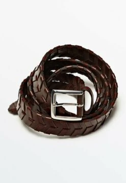 Massimo Dutti Braided Belt - Brown -Massimo Dutti Shop fff5bc0fa8f84943b6c51b1aef28f4ff
