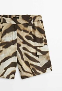 Massimo Dutti Bermuda With Animal Print - Shorts - Brown 22 Massimo Dutti Bermuda With Animal Print - Shorts - Brown -Massimo Dutti Shop fff99e540e0a408b92bbaf06767755fa